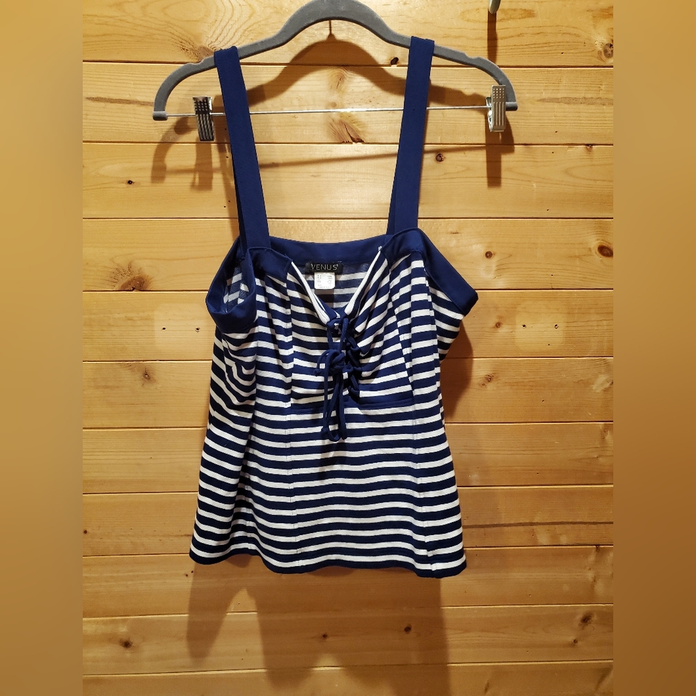 Venus tank top with drawstring accent
